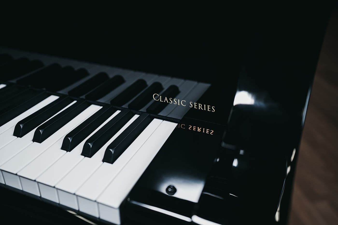 MHC 150 Classic Series Classic Fallboard Shot • Mason & Hamlin Piano Company • Made in the USA
